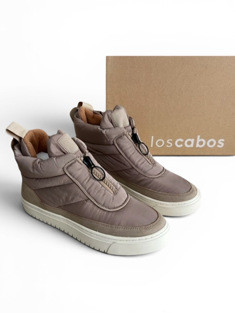 Los Cabos Ceca Taupe Women’s Puffer Booties Size 41 (Fits like a size 8)